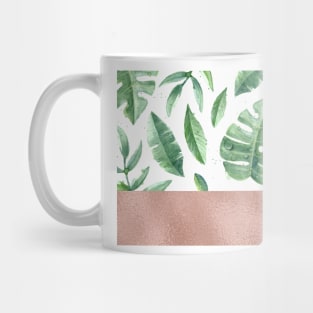 Lush ferns - rose gold Mug